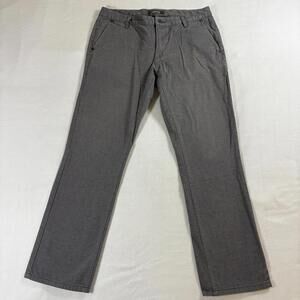 Mens Slim Chino Pants Kenneth Cole Reaction 32x30 Fits Like 34 X 29 Gray Stretch